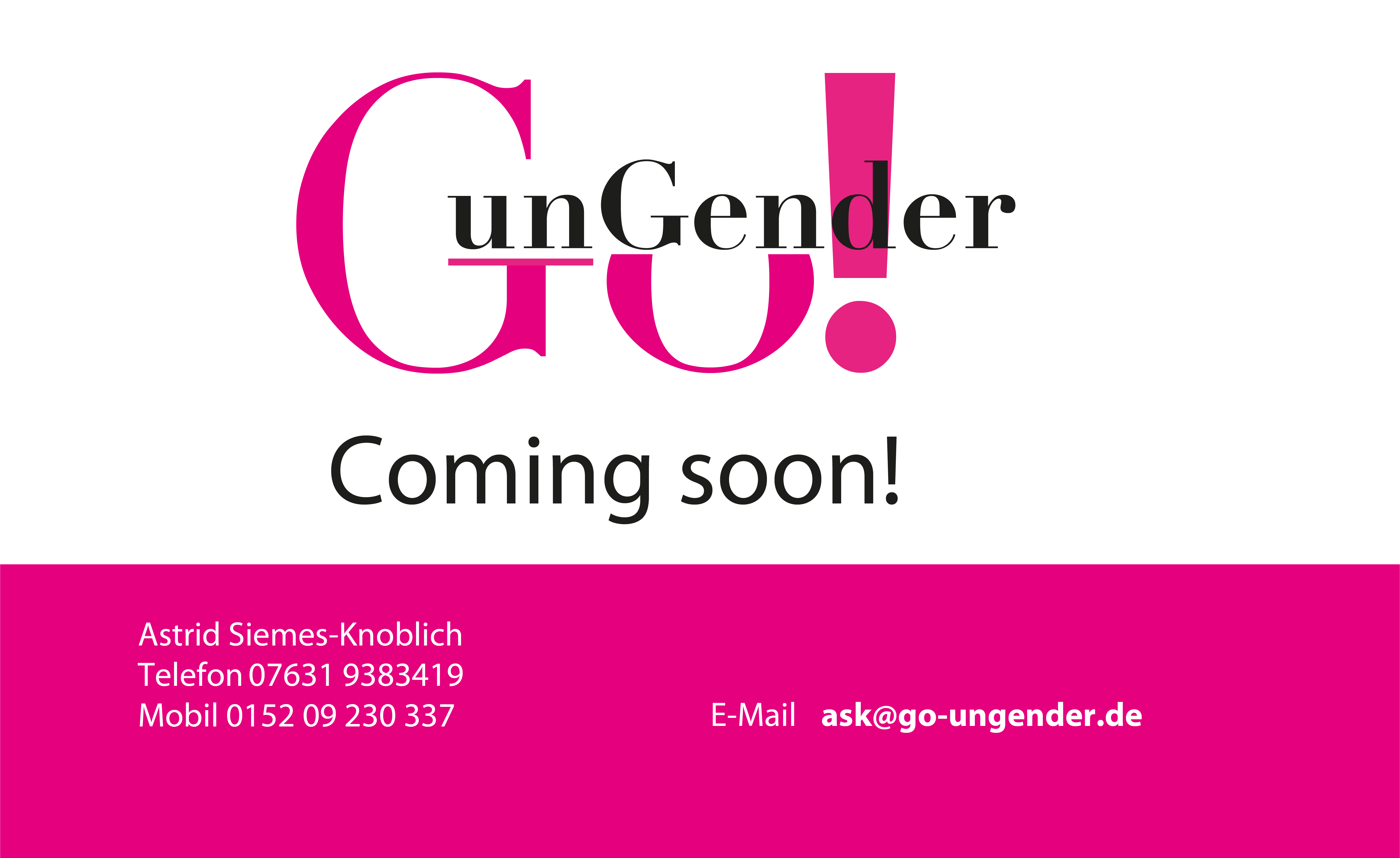 go-ungender Startbild